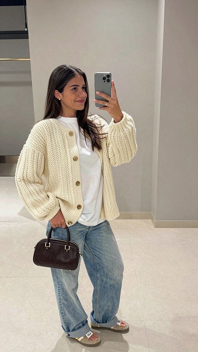 Keeping Your Cream Cardigan and Denim Fresh