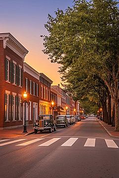 USA Neighborhood Aesthetic: Vintage Castle Houses & American Countryside Charm