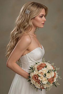 Hollywood Waves: Glamorous Formal Hair Down for Your Wedding