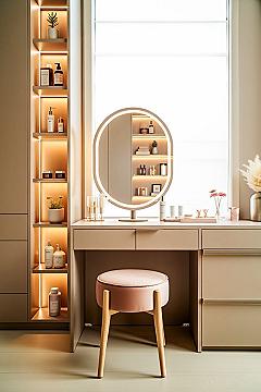 Modern Vanity Station: Smart Storage for a Small Room Makeover