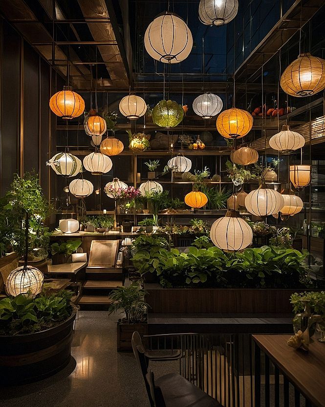 Adding Whimsy With Glowing Hanging Lanterns