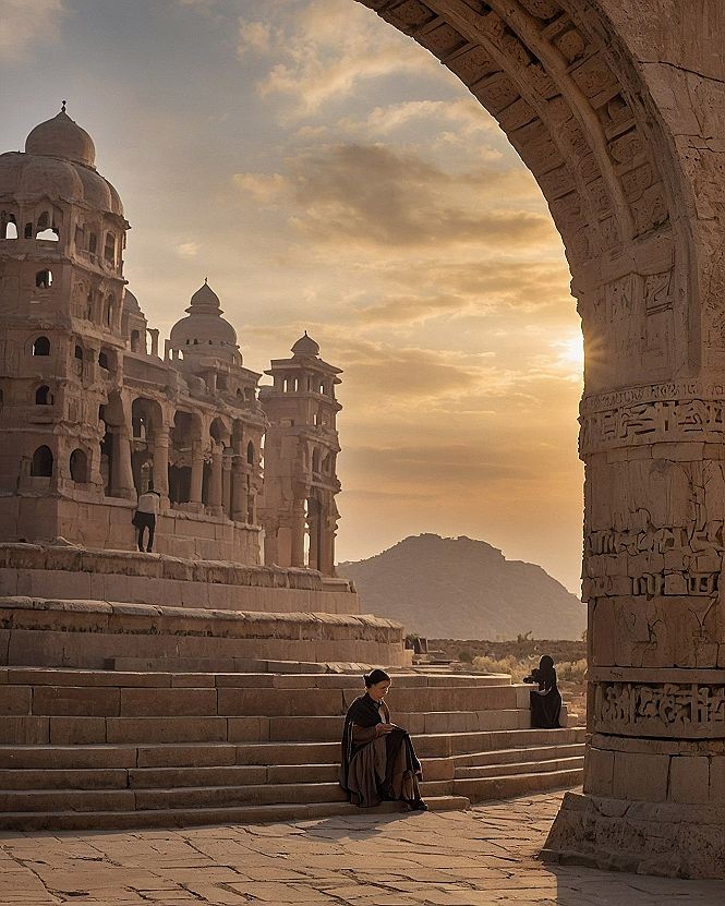 Framing Historic Architecture With Stone Arches