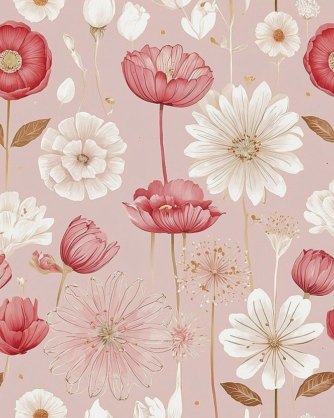 Adding Bright Poppy Accents to Pink Tablet Backgrounds