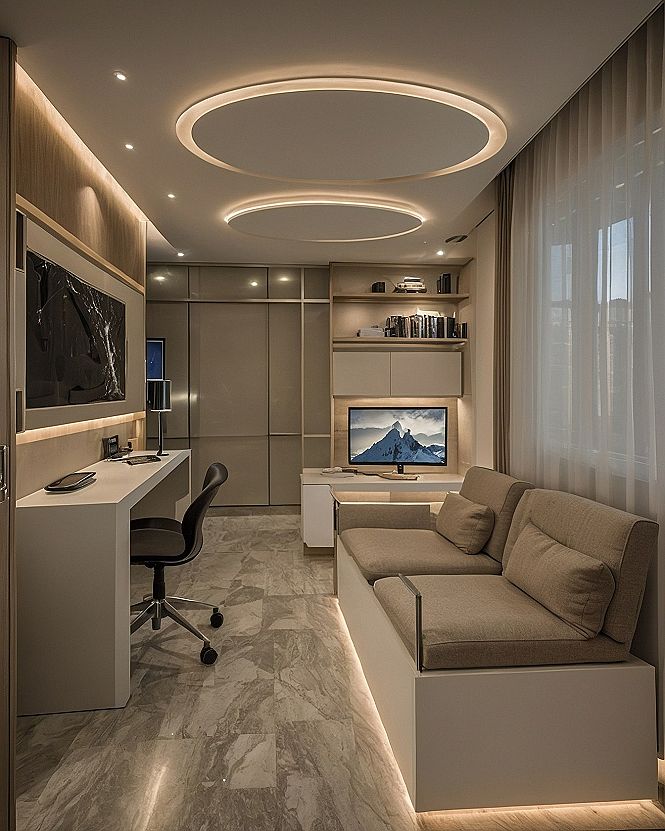 Adding Recessed Ring Lighting for a Modern Bedroom Vibe