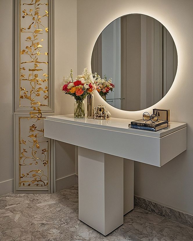 Adding a Light Up Vanity Mirror to Your Pink Bedroom