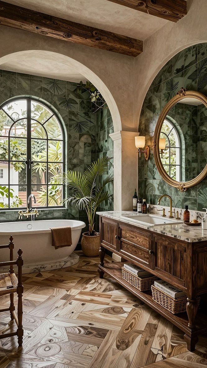 Adding An Arched Bathroom Layout To Your House Plan