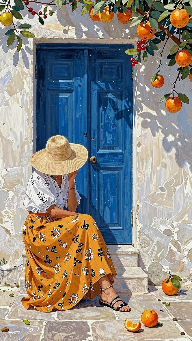 Styling Mediterranean Cottage Entryways with Citrus Accents