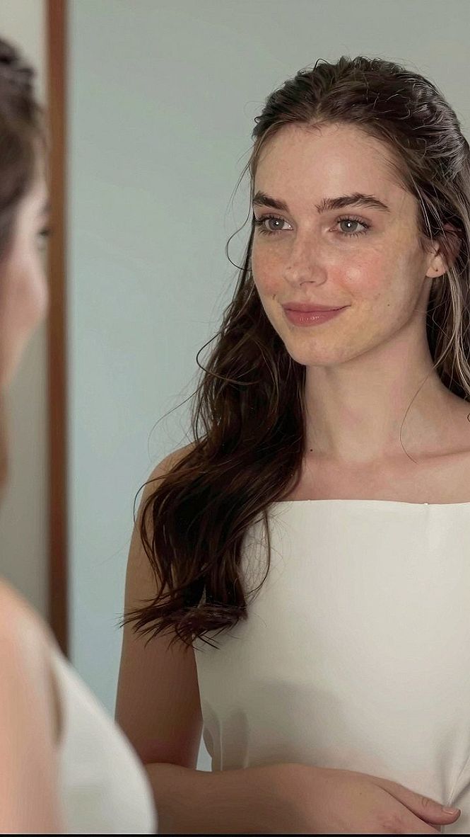 Keeping It Simple With A Clean Half Up Veil Style