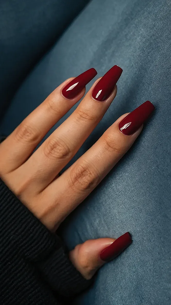 Long & Lovely Burgundy: