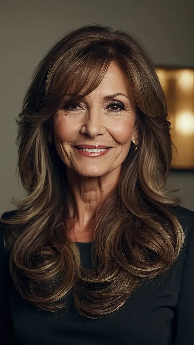 Layered Locks & Smiles: