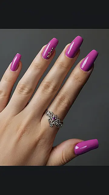 Purple Paradise: Fall’s Royal Nail Art
