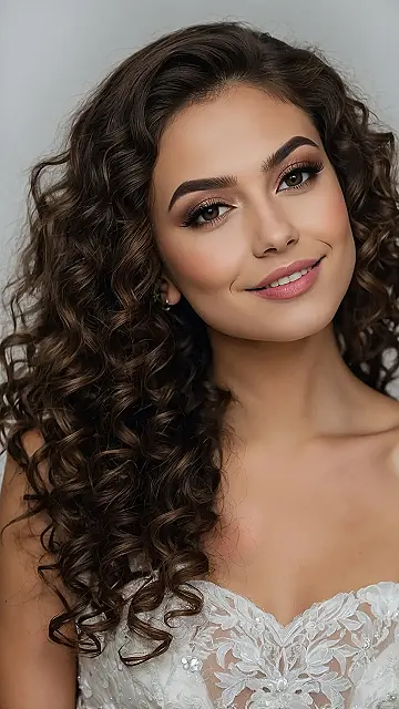 Curl Crowned Bride
