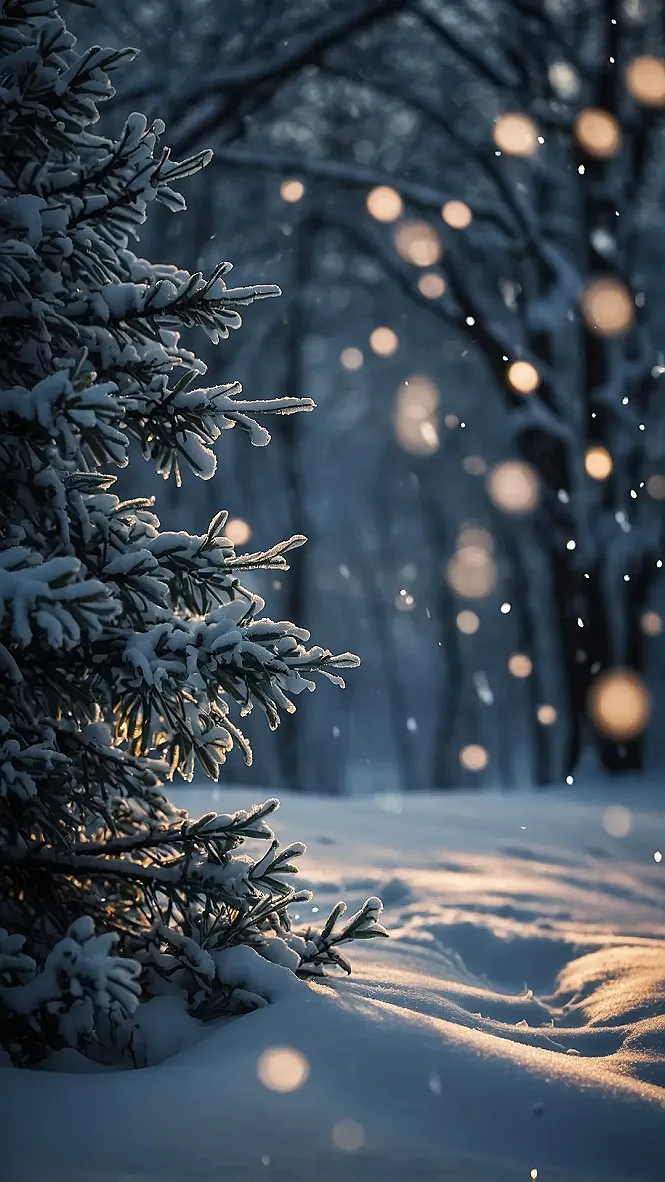 Cabin's Winter Embrace