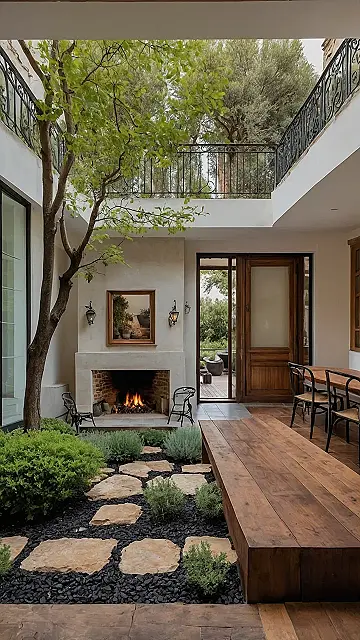 Courtyard Whimsy: French Charm Unfurled