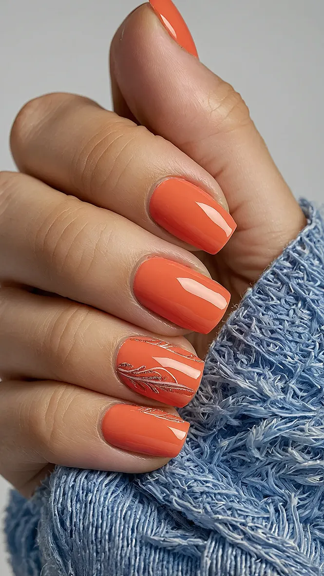 Zesty Orange: 2025 Mani