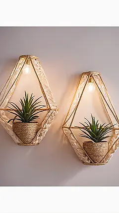 Lit Walls, Lush Plants