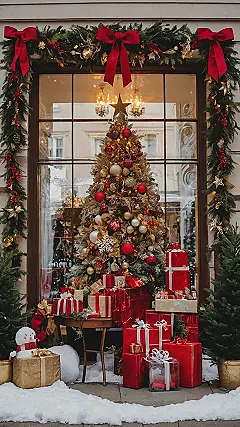 The Crowned Christmas Pane