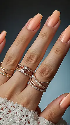 Gilded Glow Nails