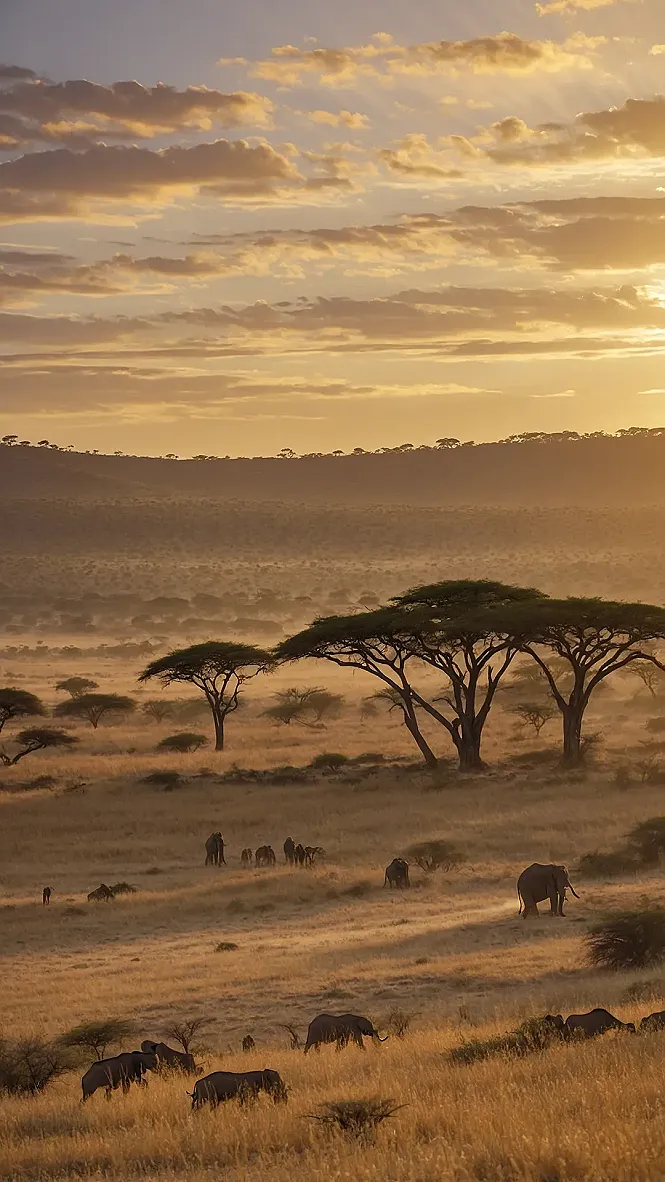 Golden Hour Glow in the Wild