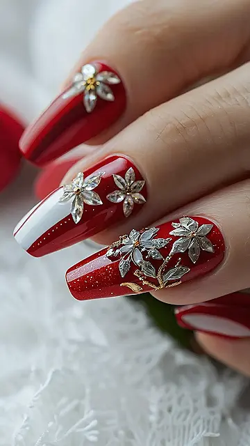 Starlight Christmas Nails