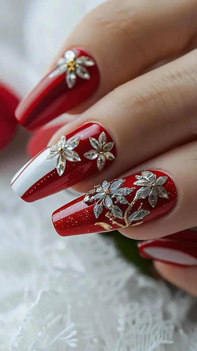 Starlight Christmas Nails