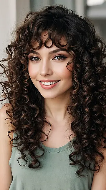 Your Curl’s Statement Bangs