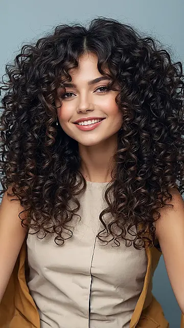 Wild Curls, Styled Fringe