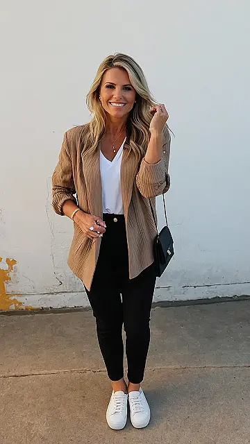 Blazer & Kicks: Rocking the Mom Look