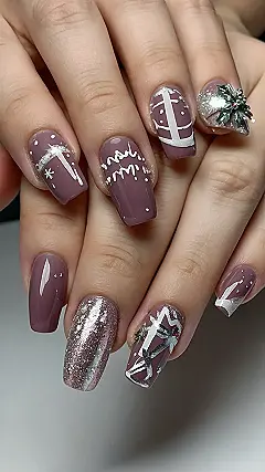 Cozy Christmas Nails