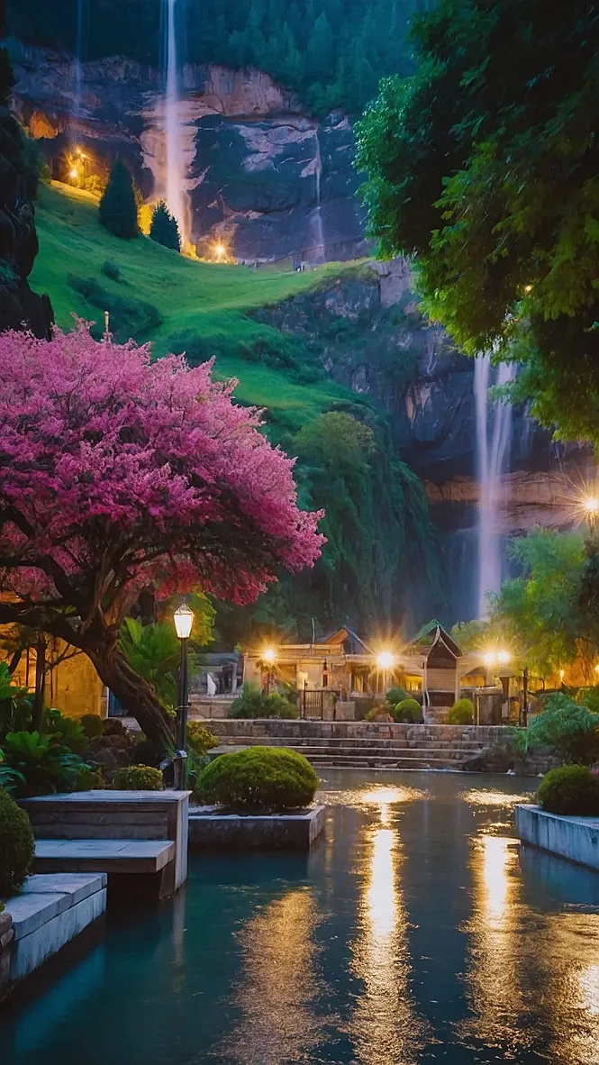 Mystical Caves Adorned with Glittering Crystal Formations