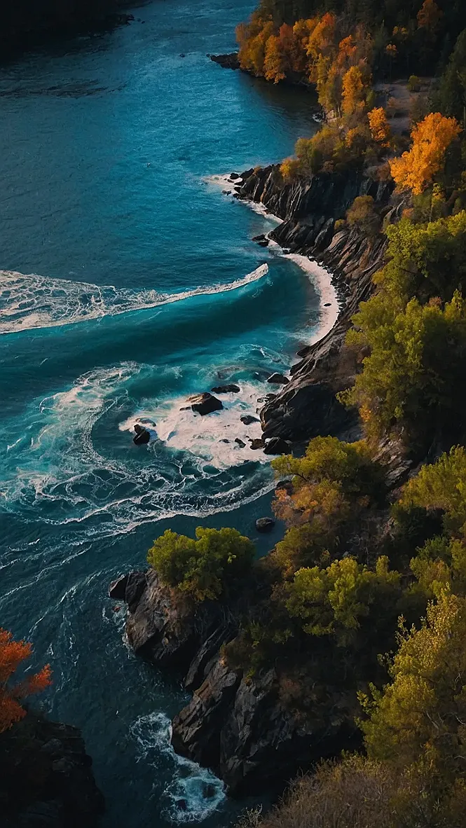 Tranquil Oasis Palm Trees and Serene Waters