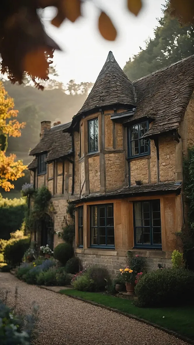 Country Black Cottage