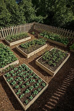 Charming Backyard Raised Beds: Your Small Vegetable Garden Oasis