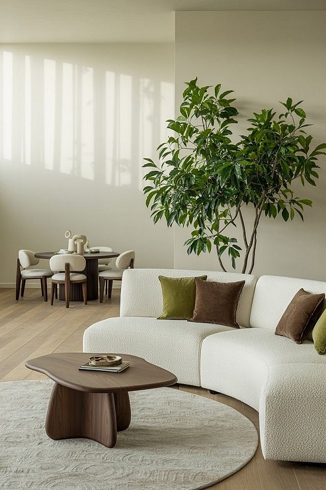 Serene Beige Living Room: Warm Modern Retreat Ideas