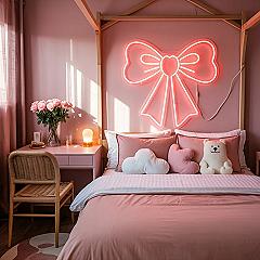Dreamy Pink Aesthetic Bedroom: Cozy Lighting & Cute Nightstand Ideas