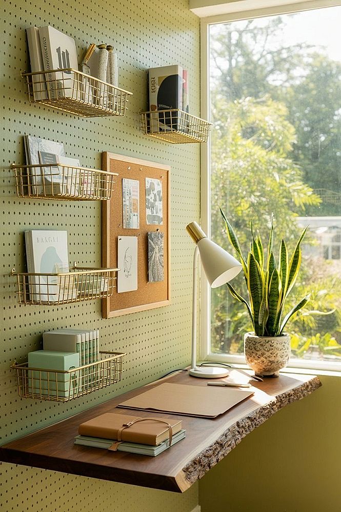 Creative Office Wall Organization: Vision Board Success & Room Decor