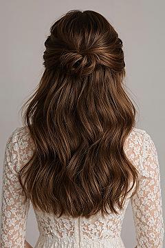 Elegant Half-Up Hairstyles for Long Layered Hair