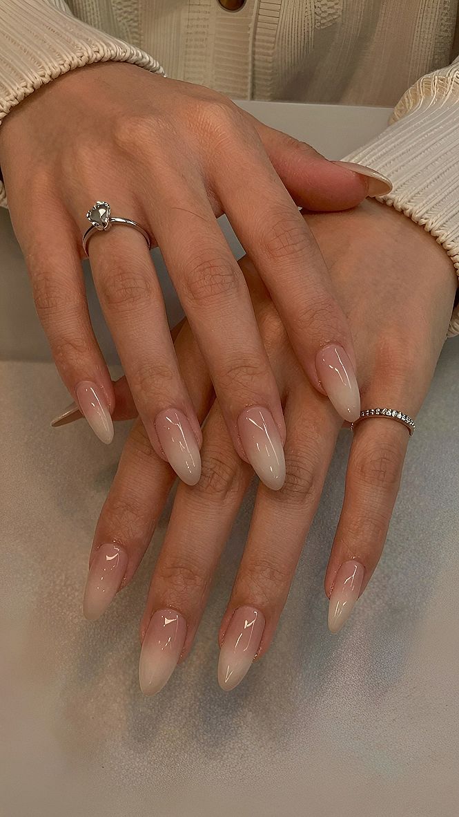 Soft Ombre Acrylic Nails for a Natural Look
