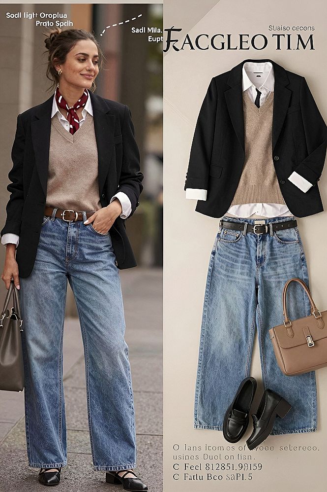 Pairing a Tailored Blazer With Denim For The Office