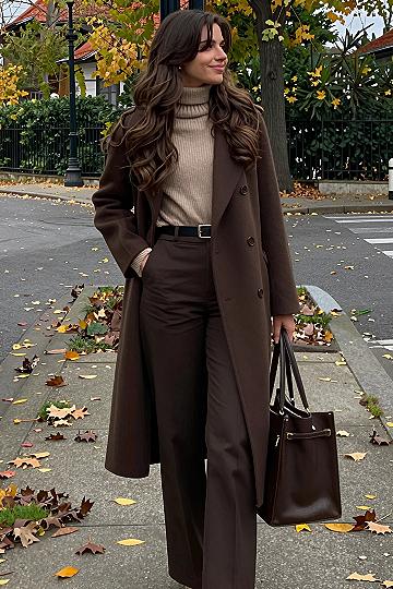 Layering a Turtleneck Under a Tailored Overcoat