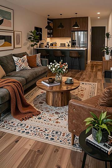 Creating Warmth with an Open-Plan Living and Kitchen Layout