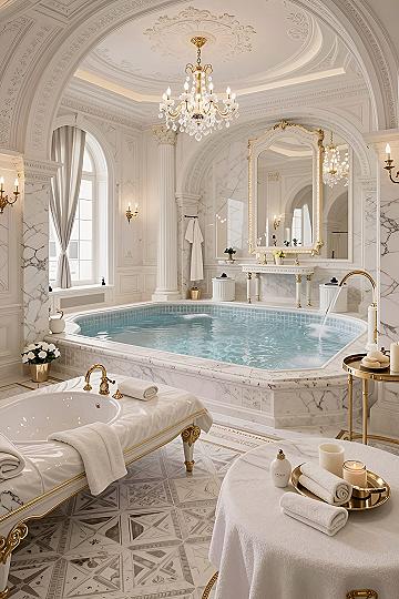 Creating a Sunken Marble Tub Sanctuary