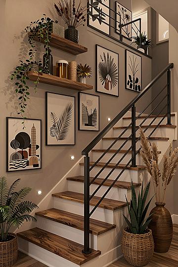 Creating a Gallery Wall Along Your Staircase