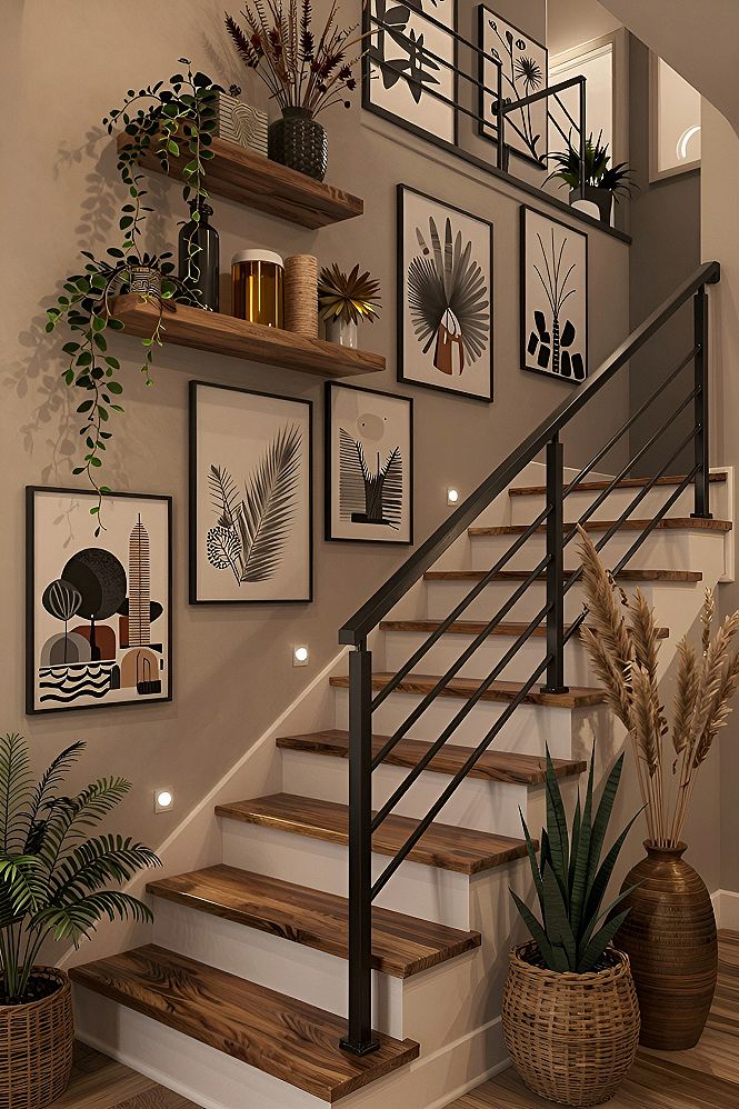 Creating a Gallery Wall Along Your Staircase