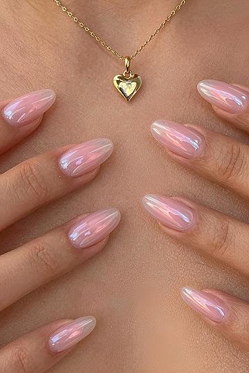 Classic Glazed Pink Manicures For Special Occasions
