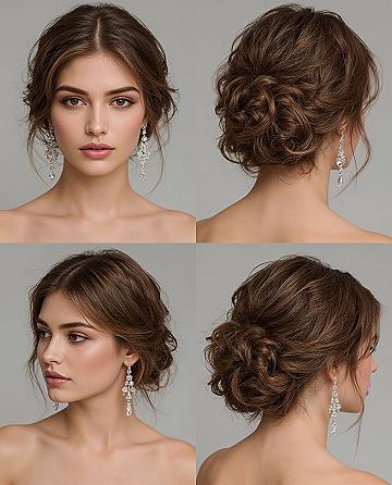 Elegant Low Bun Updo: Formal Hairstyles for Long & Medium Hair