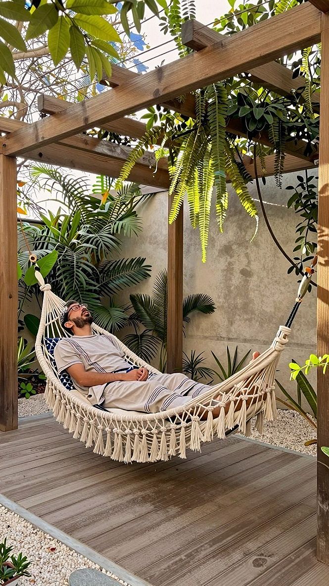 Adding a Relaxing Hammock to Your Garden Terrace