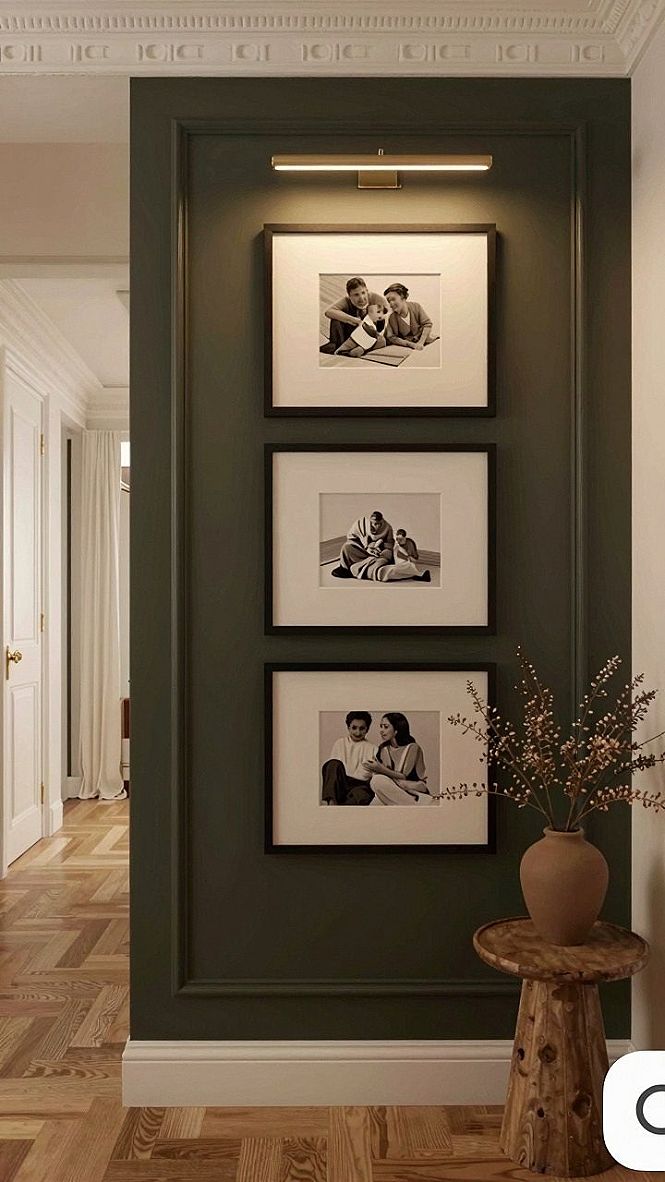 Pairing Black Staircases with Gallery Walls