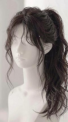 High Textured Ponytail with Loose Front Pieces