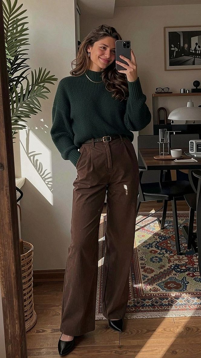 Styling a Black Blazer Over a Cozy Knit Sweater